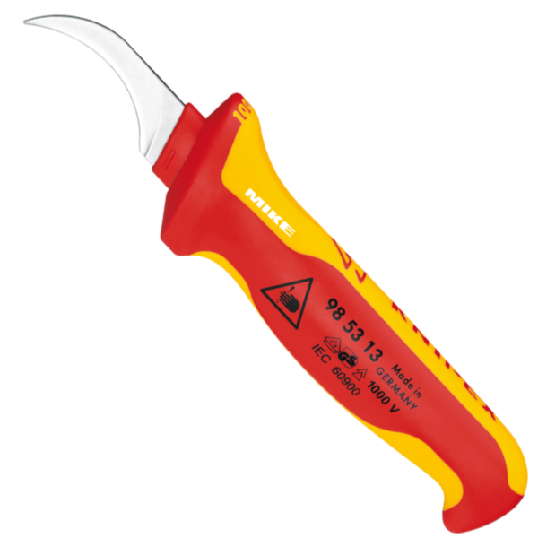 KNIPEX 98 53 13 Stripping Knife 190 mm insulating multi-component handle, VDE-tested