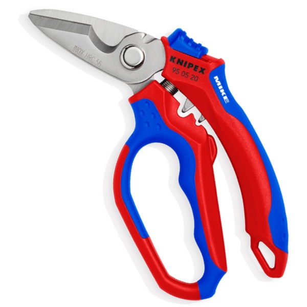 Kéo thợ điện mỏ cong Knipex 95 05 20 SB, Cắt dây mềm, bấm cos