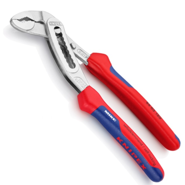 KNIPEX 88 05 180 Alligator® Water Pump Pliers 180 mm chrome-plated with comfort handles chrome-plated