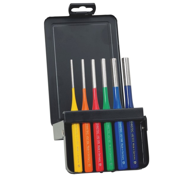 Bộ đột chốt Rennsteig 425 530 6 RC gồm 6 chi tiết, Ø3-8mm