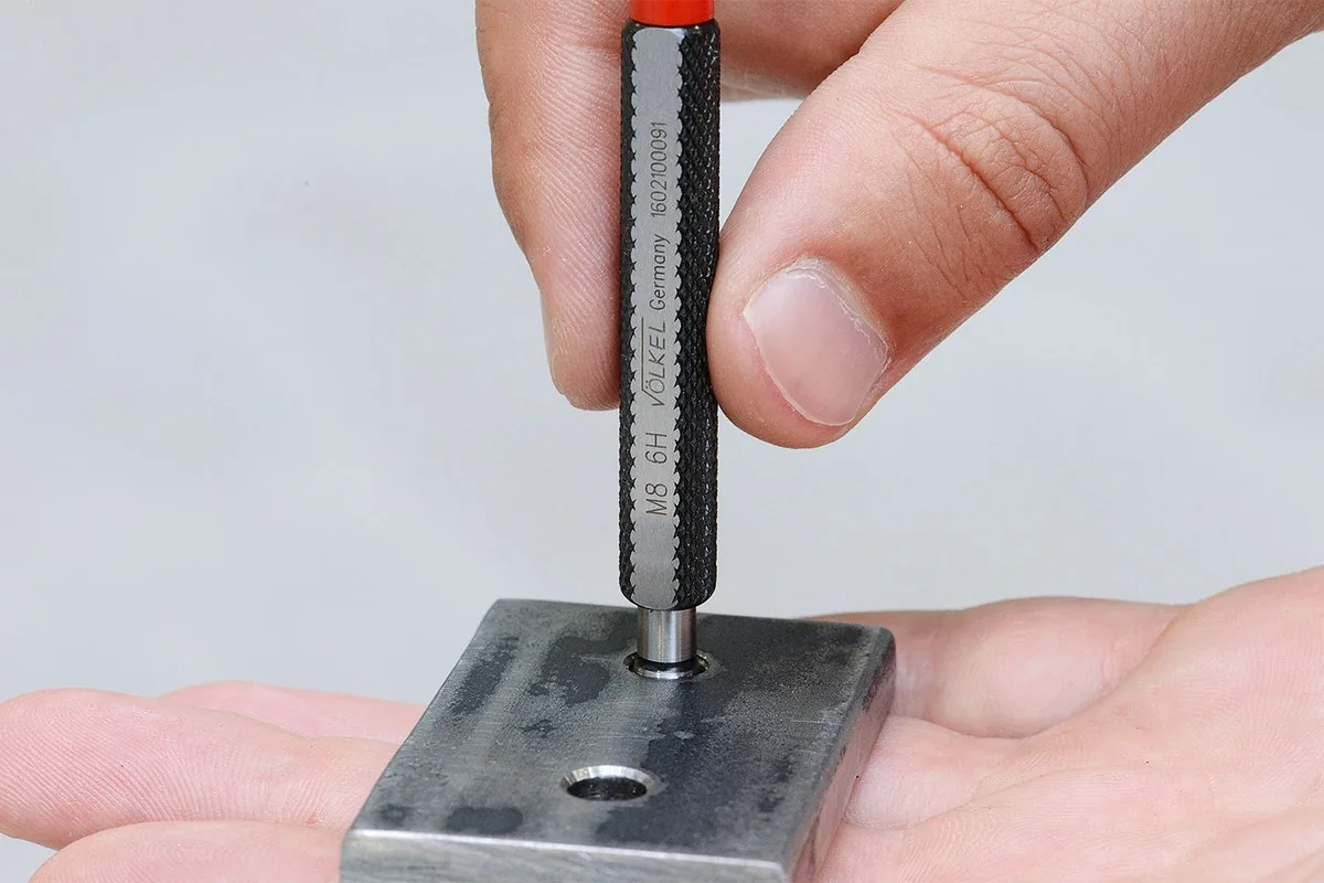 VÖLKEL GO-NOGO thread plug gauge, UNF No. 2 – 1.1/2, tolerance 2B thumbnail 3