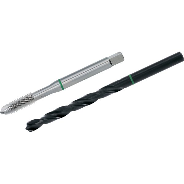 Cặp mũi khoan taro GREEN RING M3 x 0.5, DIN 371, HSS-E