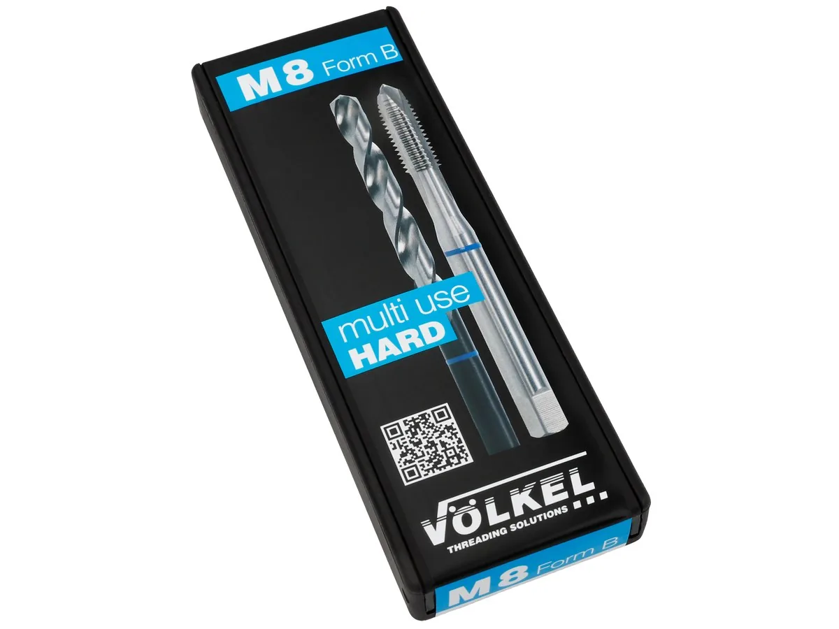 Set tap mesin dan mata bor TwinBox BLUE RING VÖLKEL Form B HSS-E, ulir metrik M3 – M16 thumbnail 4