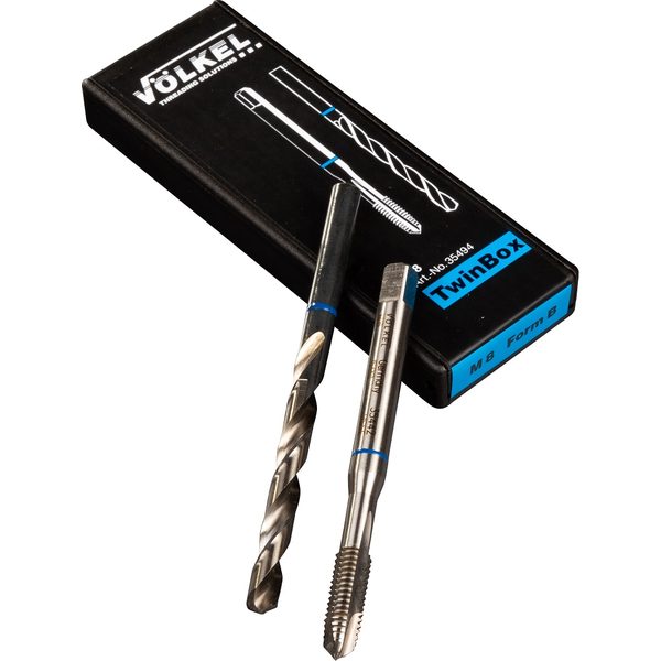 Cặp mũi khoan taro BLUE RING M 4 x 0.7, DIN 371, HSS-E