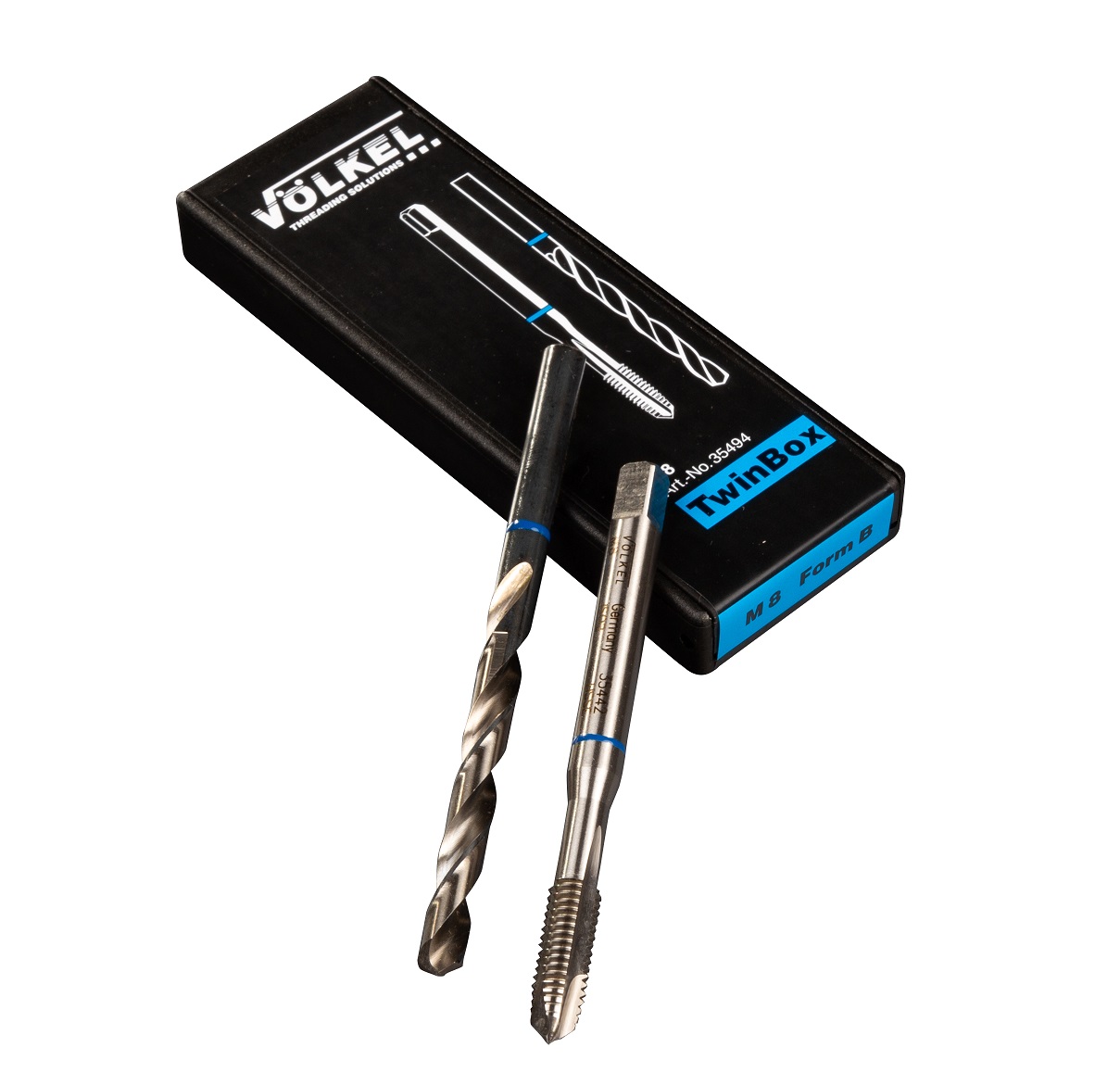 BLUE RING TwinBox Machine Tap + Twist Drill, DIN 371, HSS-E, M 5 x 0.8