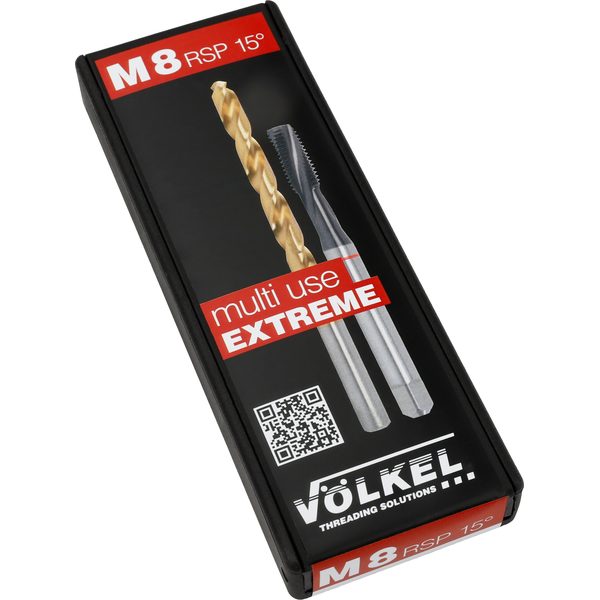 Cặp mũi khoan taro RED RING M 4 x 0.7, DIN 371, HSSE-PM phủ Titan