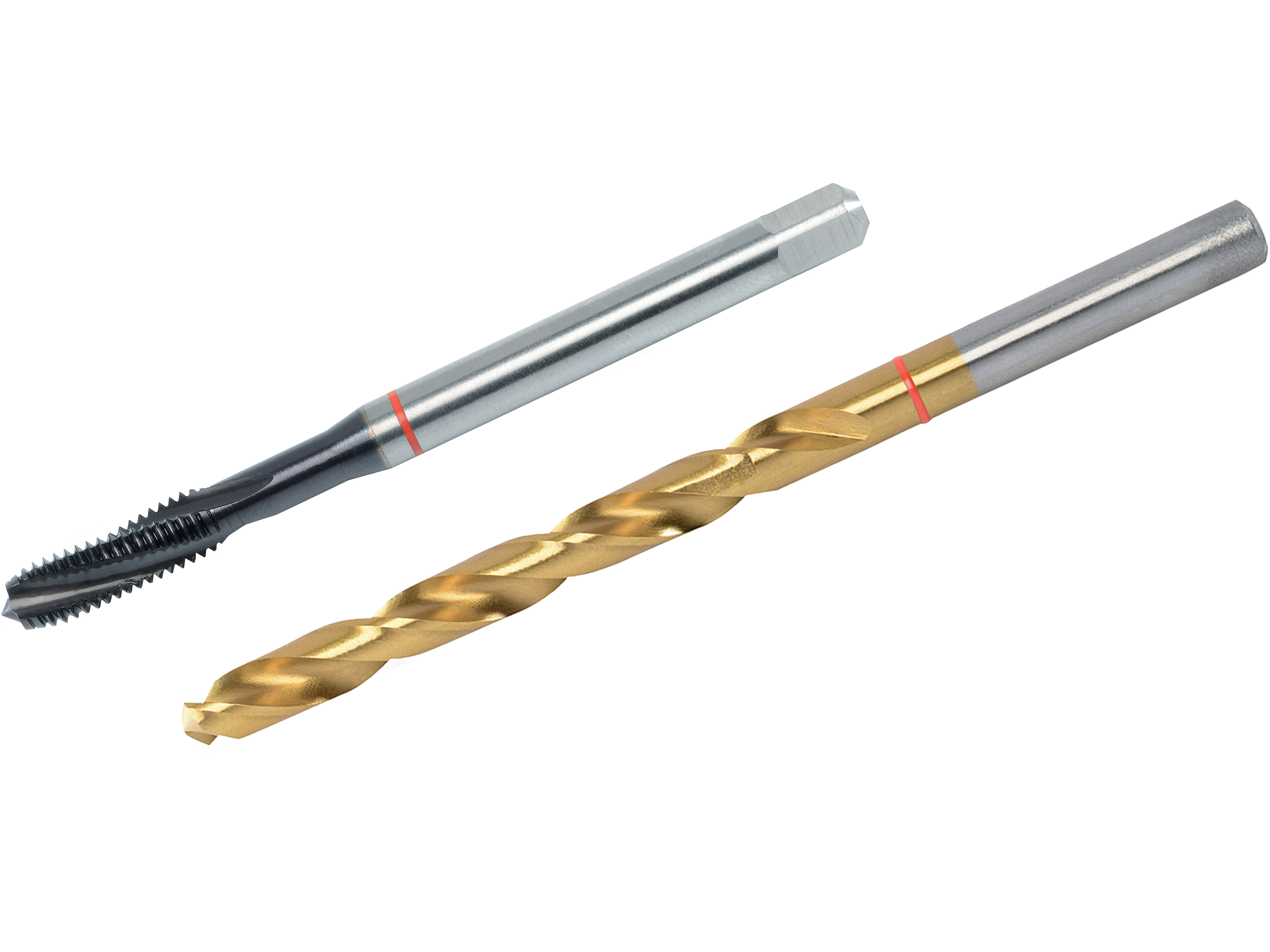 RED RING TwinBox Machine Tap + Twist Drill DIN 371 HSSE-PM TiALN - M 4 x 0.7 thumbnail 2