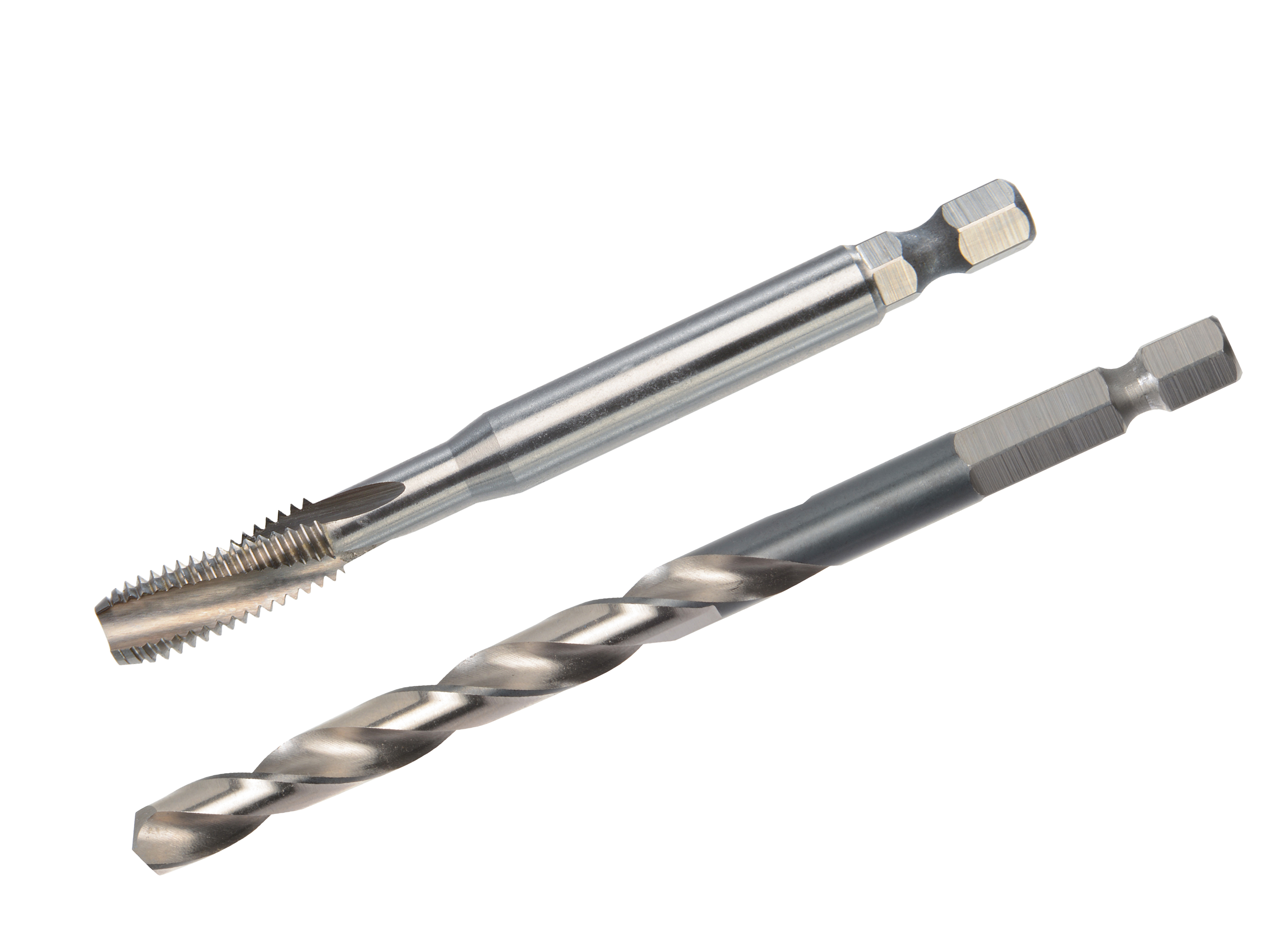 TwinBox HexDrive Mũi taro máy + Twist Drill, DIN 371, Form C 15° RSP, HSS-E, M 6 x 1.0