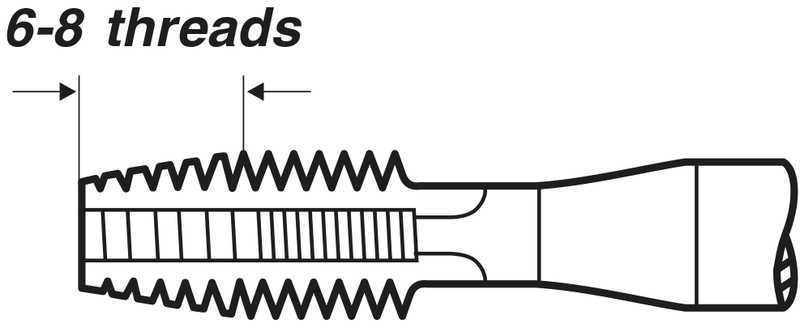 Machine taps (set of 7 pcs.) DIN 371/376 Form A M 3 – M 12 thumbnail 4