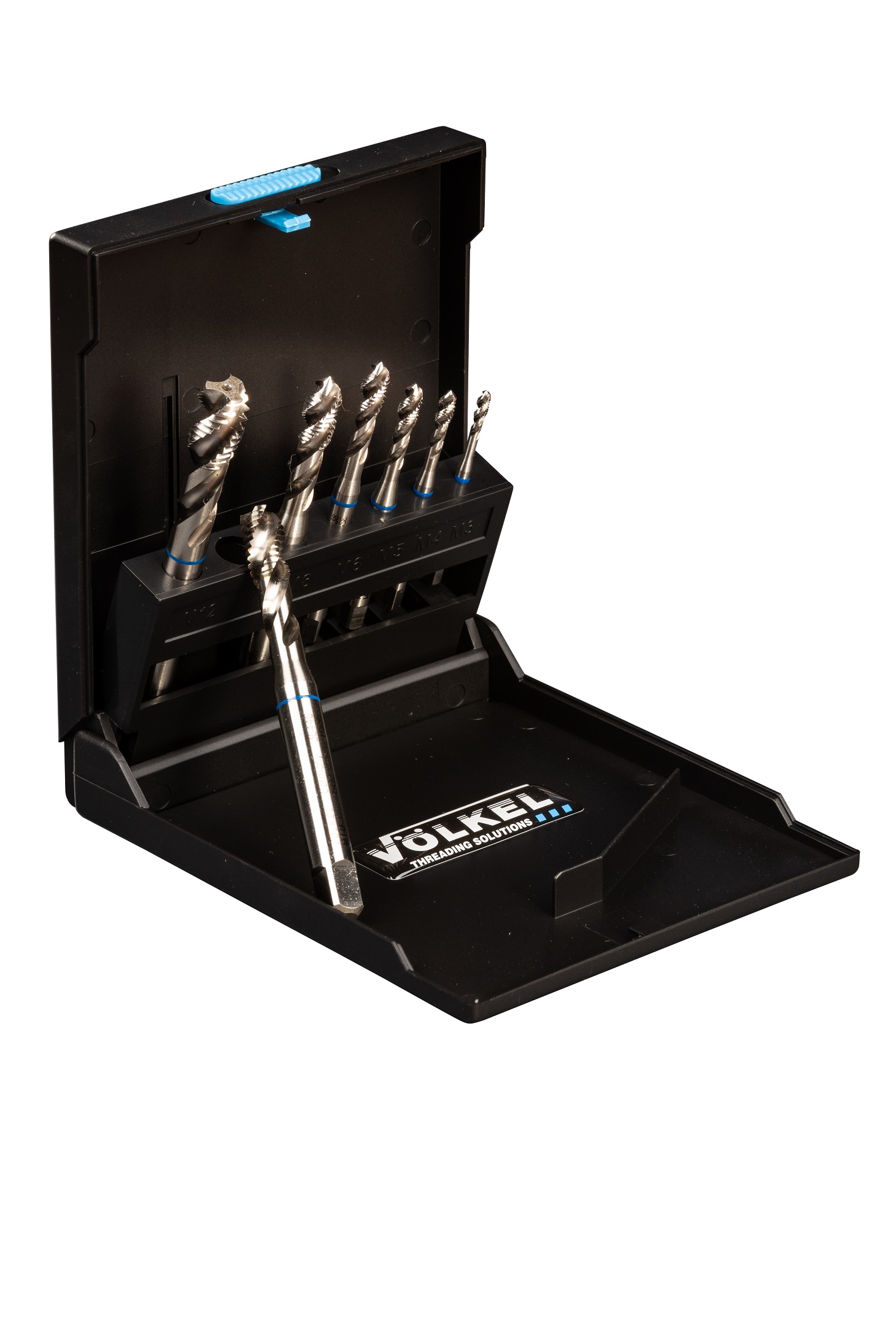 BLUE RING Machine taps for blind holes (set of 7 pcs.) DIN 371/376 M 3 – M 12