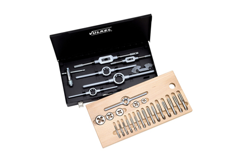 Hand taps and round dies (set of 39 pcs.) M 5 – M 12