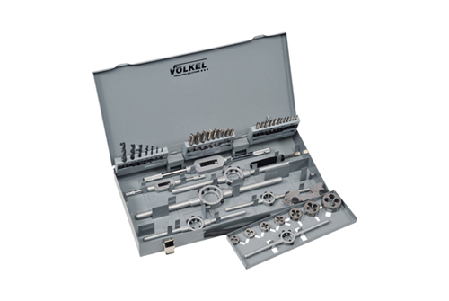 Hand taps and round dies (set of 42 pcs.) incl. drills M 3 – M 12