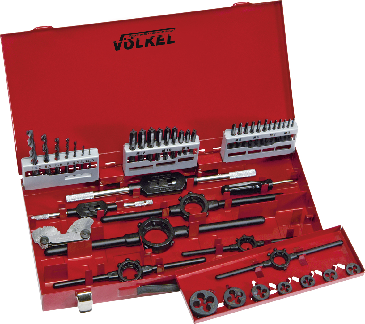 Tap & Die Set, non-serial, HSS-G, 3-12