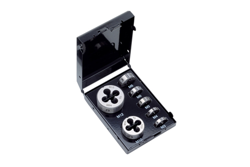 P.V.98 Round dies (set of 7 pcs.) DIN standard HSS-E M 3 – M 12