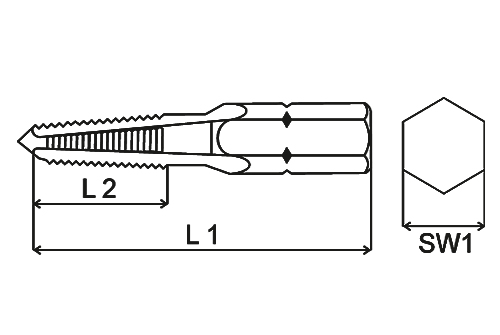 Threading-bits (set of 6 pcs.) M 3 – M 10 thumbnail 3