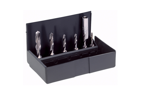Combined threading and drill-bit (set of 7 pcs.) HSS-G UNC No. 8 – UNC 3/8