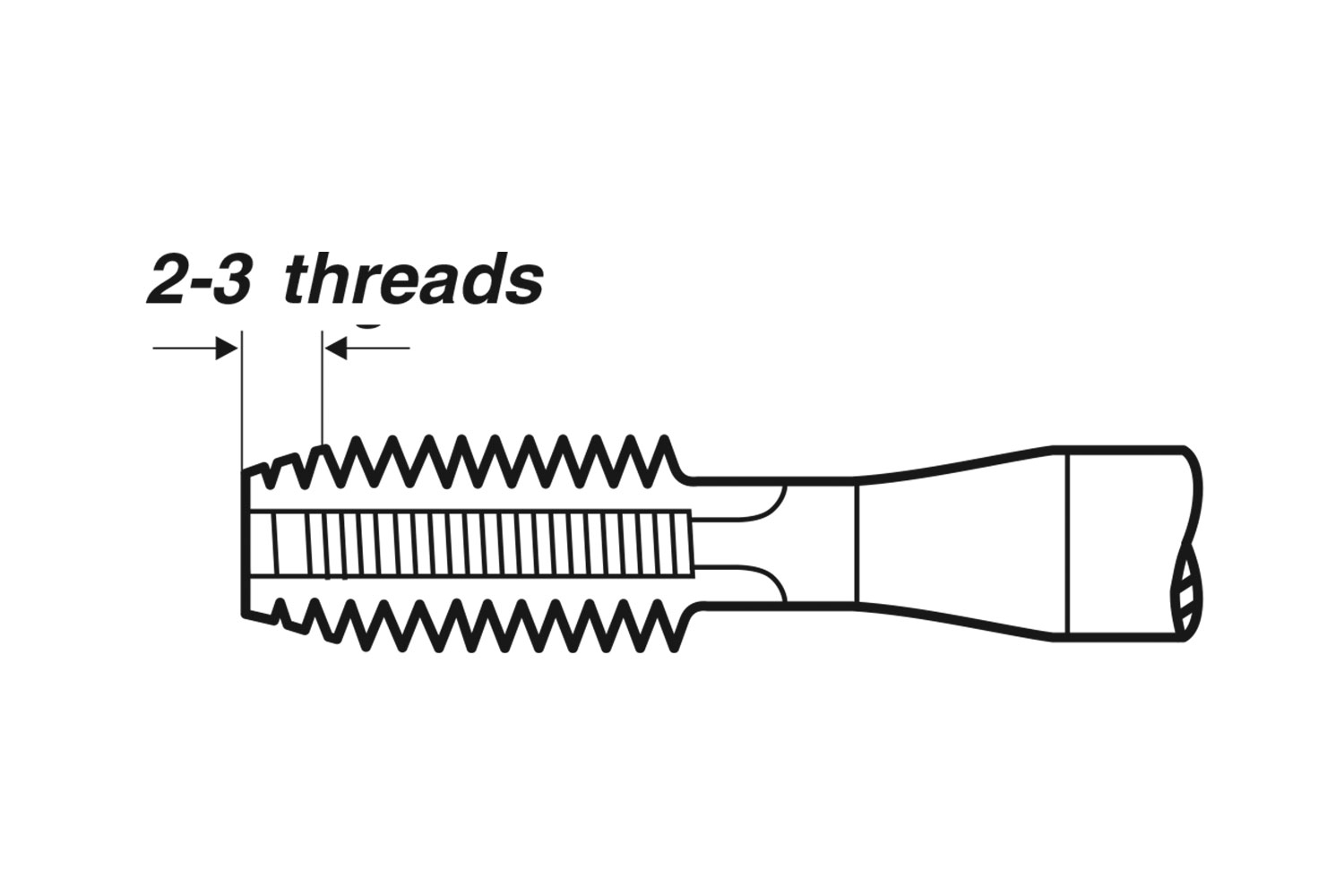 Machine Tap DIN 374 Form C HSSE - Rd 42 x 1/6 thumbnail 3