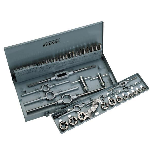 Bộ taro ren Volkel 49201 trong ngoài, từ M3-M20, 54 chi tiết