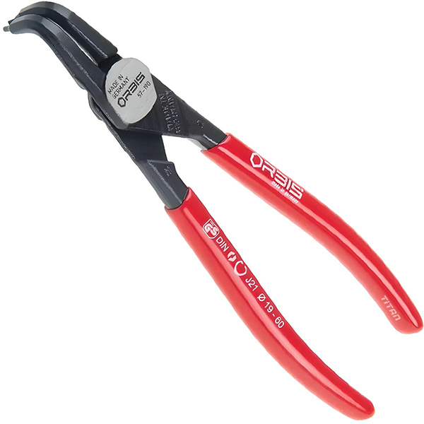 Kìm mở phe trong ORBIS 57, mũi cong 90 độ. Made in Germany